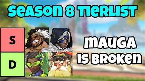 Season 8 Tier List MAUGA IS THE META Overwatch 2 YouTube