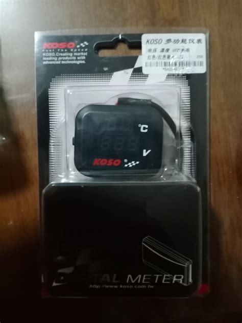 Koso 3 In 1 Voltmeter Motorcycles Motorcycle Accessories On Carousell