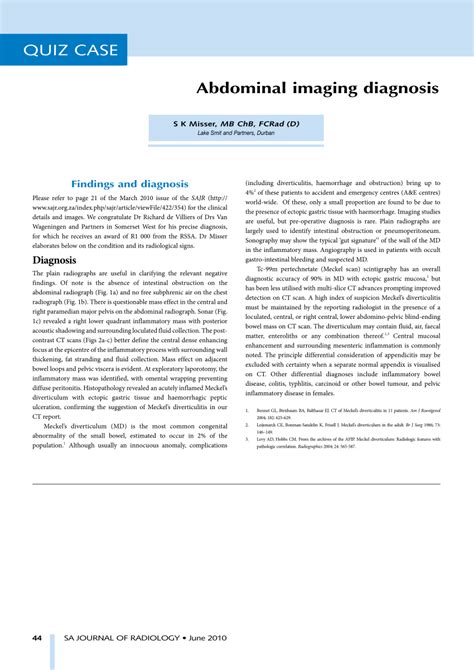 abdominal imaging findings  diagnosis