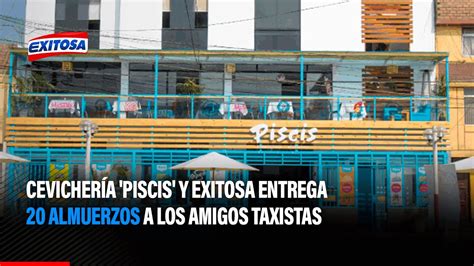 Cevichería Piscis y Exitosa entrega 20 almuerzos a los amigos