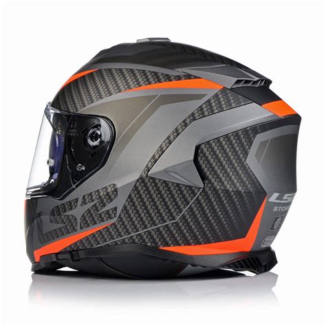 LS2 RACER FULL FACE DUAL VISOR ECE22 06 FF800 STORM II MOTORCYCLE CRASH