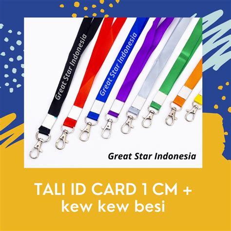 Jual Tali Id Card Cm Kait Kew Kew Besi Shopee Indonesia