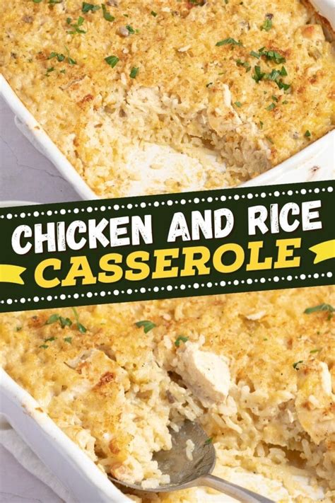 Chicken And Rice Casserole Old Fashioned Recipe Insanely Good