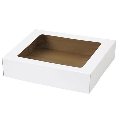 19 X 14 X 4 Half Sheet Cake Boxes With Window Cupcake Boxes Box