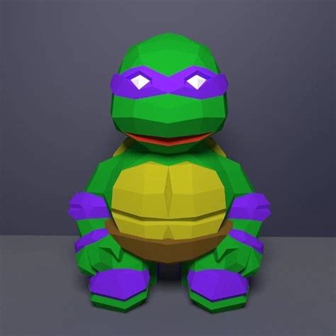 Tortuga Ninja Plantillas Papercraft