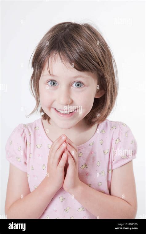 Girl Doing Yoga On White Background Stock Photo Alamy