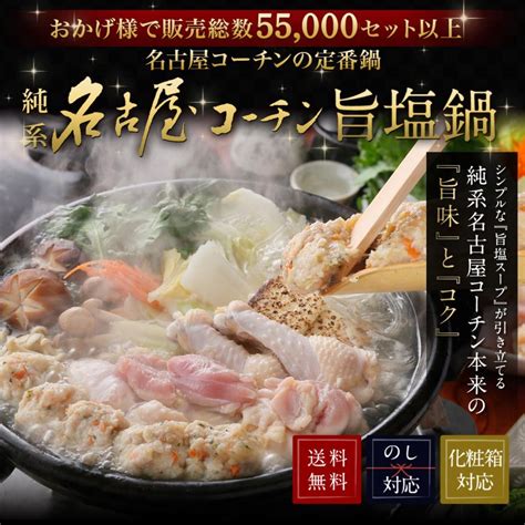 お中元 御中元 2023 内祝 内祝い プレゼント ギフト 肉 鍋 お礼 御礼 お祝 地鶏 送料無料 純系 名古屋コーチン 旨塩鍋 水炊き 4