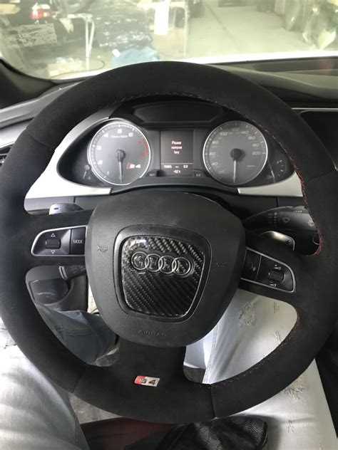 Руль Алькантара — Audi S4 (B8), 3 л, 2012 года | стайлинг | DRIVE2