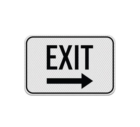 Shop for Exit Road Aluminum Sign (Diamond Reflective) | Best of Signs