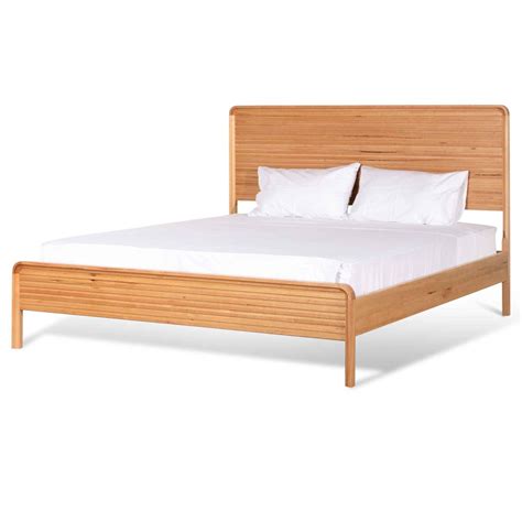 King Sized Bed Frame - Messmate - Oak & Nordic