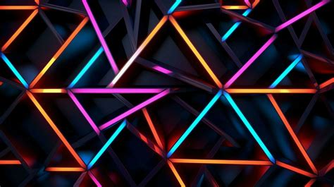 Neon Geometric Wallpapers 4k Hd Neon Geometric Backgrounds On Wallpaperbat