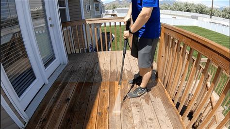 Pressure Washing And Re Sealing My Deck Youtube