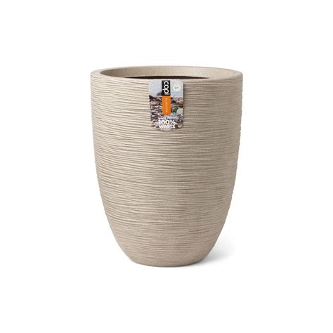 Pot À Fleurs Waste Rib 34x46 Cm Beige Terrazzo Capi à Prix Carrefour