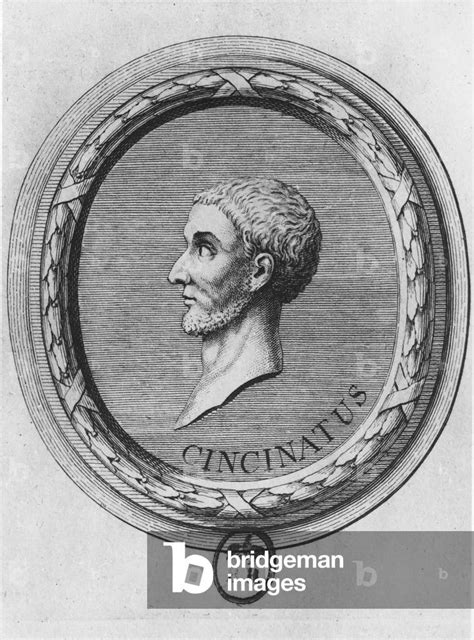 Image Of Lucius Quinctius Cincinnatus Engraving By French School