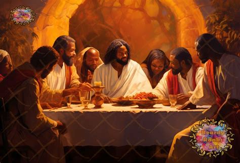 Black Jesus At The Last Supper Brown Jesus At The Last Supper