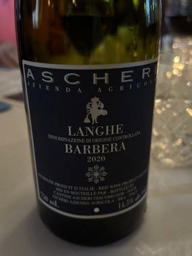 Ascheri Vini Langhe Barbera Vivino