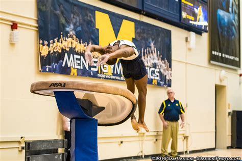 Vault Um Men S Gymnastics Vs Uic Sjanickiphoto