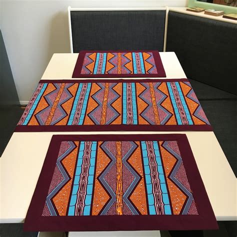 African Print Placemat Table Linen Ankara Placemat Border Etsy