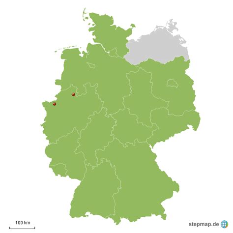 StepMap Standorte Landkarte für Deutschland