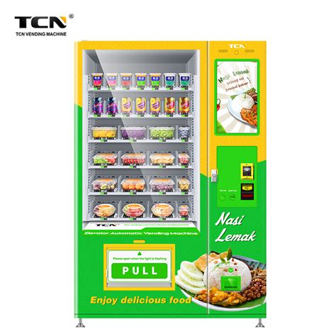 Tcn Customized Sticker Vending Machine Refrigerated Food Elevator