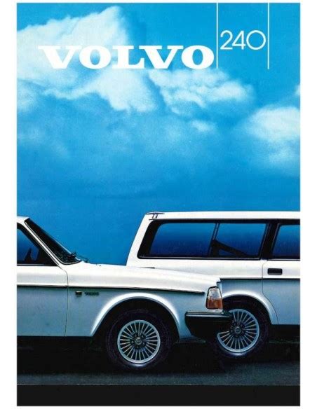 1984 VOLVO 240 PROSPEKT NIEDERLÄNDISCH