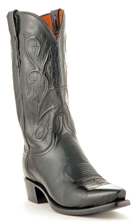 New Mens Lucchese Buffalo Boots Black N1652