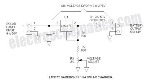 Solar Battery Charger Schematic