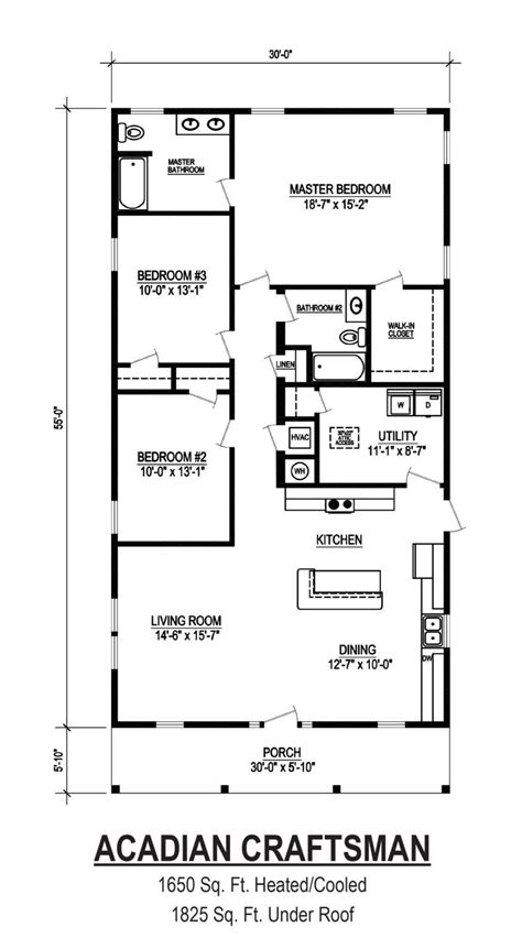 Acadian Craftsman Affinity Building Systems Llc Modular Home Floor