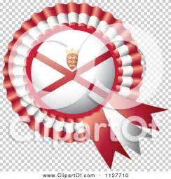 Clipart Of A Shiny Jersey Flag Rosette Bowknots Medal Award Royalty