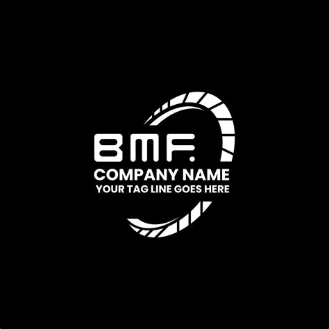 bmf letra logo creativo diseño con vector gráfico bmf sencillo y