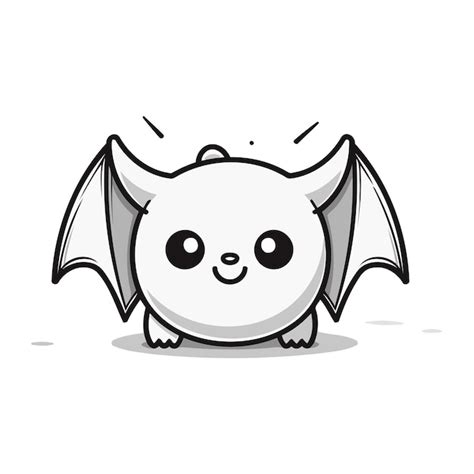 Premium Vector Cute Bat Cartoon Mascot Character Vector Illustration