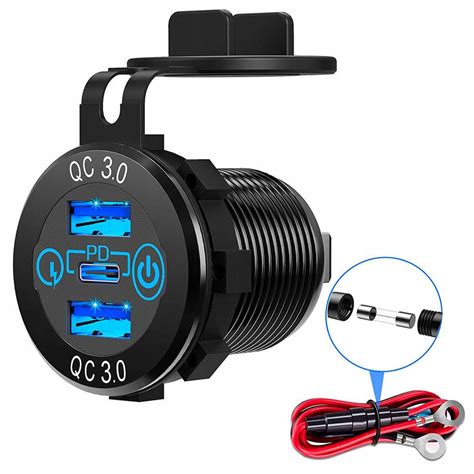 Ładowarka samochodowa LED gniazdo Alogy Mini Car Charge do motocykla