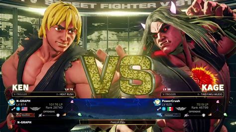 STREET FIGHTER V 20190411010441 Ken Vs Kage Sfvae Footsies YouTube