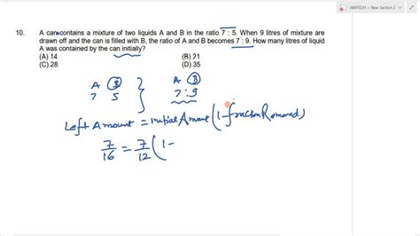 A Can Contains A Mixture Of Two Liquids A And B In The Ratio 7 5