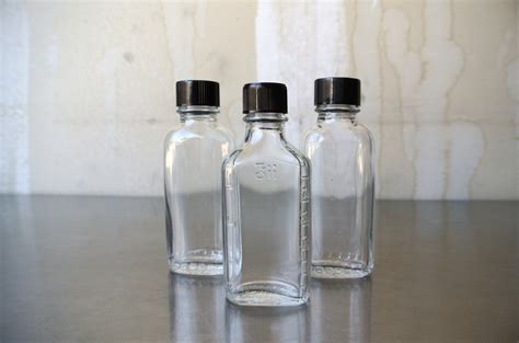 Vintage Duraglas Bottles Set Of 3 Vintage Clear Medicine