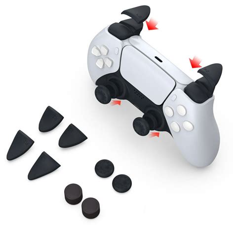 Thumb Grips Trigger Extender for PS5, TSV Comfortable Controller ...