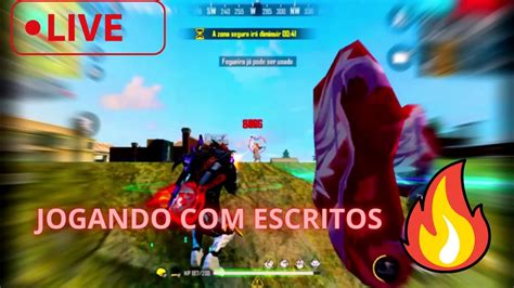 🔴free Fire Ao Vivo🔴jogando Com Escritos🔴cs Rank🔴x1 Dos Cria🔴live On🔴 Youtube