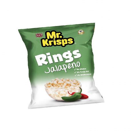 Mr Krisps Potato Rings Jalapeno Flavor 80g From SuperMart Ae