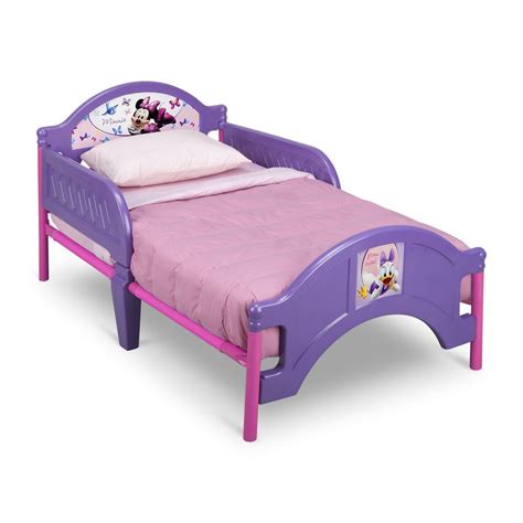 Minnie Mouse Disney Princess Toddler Bed Frame Pink Purple Play Tent