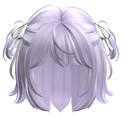 Mini Pigtails With Ribbons Light Purple Roblox