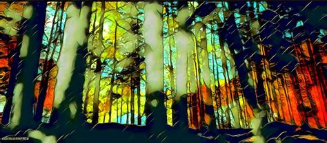 Stained Glass Forest Photograph By Ellen Cannon Fine Art America