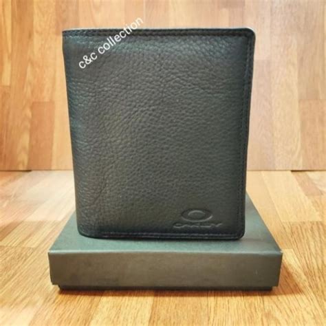 Jual Dompet Kulit Asli Pria Dimensi Oakley Kartu Banyak Model Berdiri