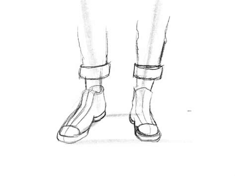 How To Draw Shoes From The Front Step By Step