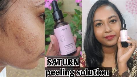 Saturn Peeling Solution Review In Tamil Get Even Skin Tone YouTube