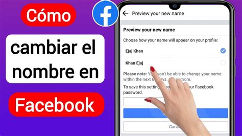 C Mo Cambiar El Nombre De Facebook C Mo Cambiar Tu Nombre En