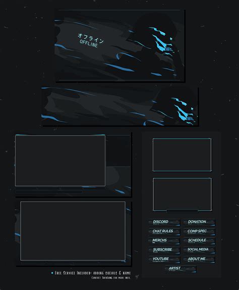 Yorurina Ninja Twitch Overlay Stream Package Images Behance