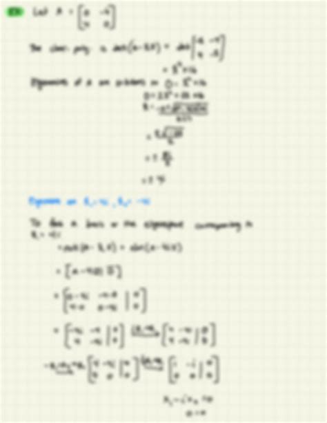 Solution Linear Algebra Complex Eigenvalues Studypool