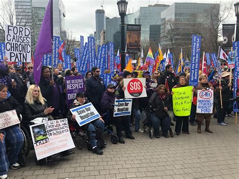 Thousands Protest Doug Fords Assault On Public Health In Ontario