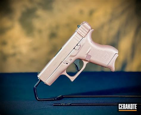 Rose Gold Glock 42 Cerakote