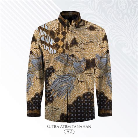 Jual Kain Batik Tulis Sutra Tanahan Atbm Baron Pola Kemeja Pria